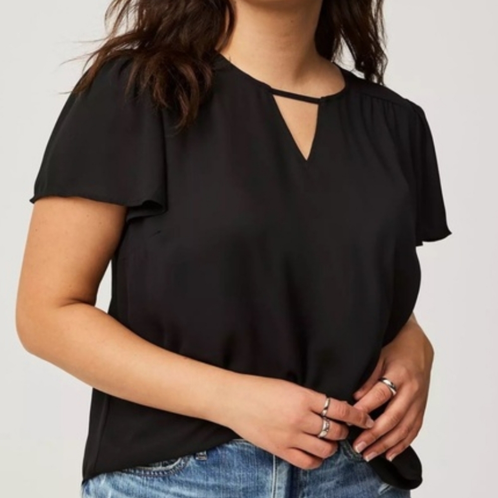 Torrid Flutter Sleeve Keyhole Harper